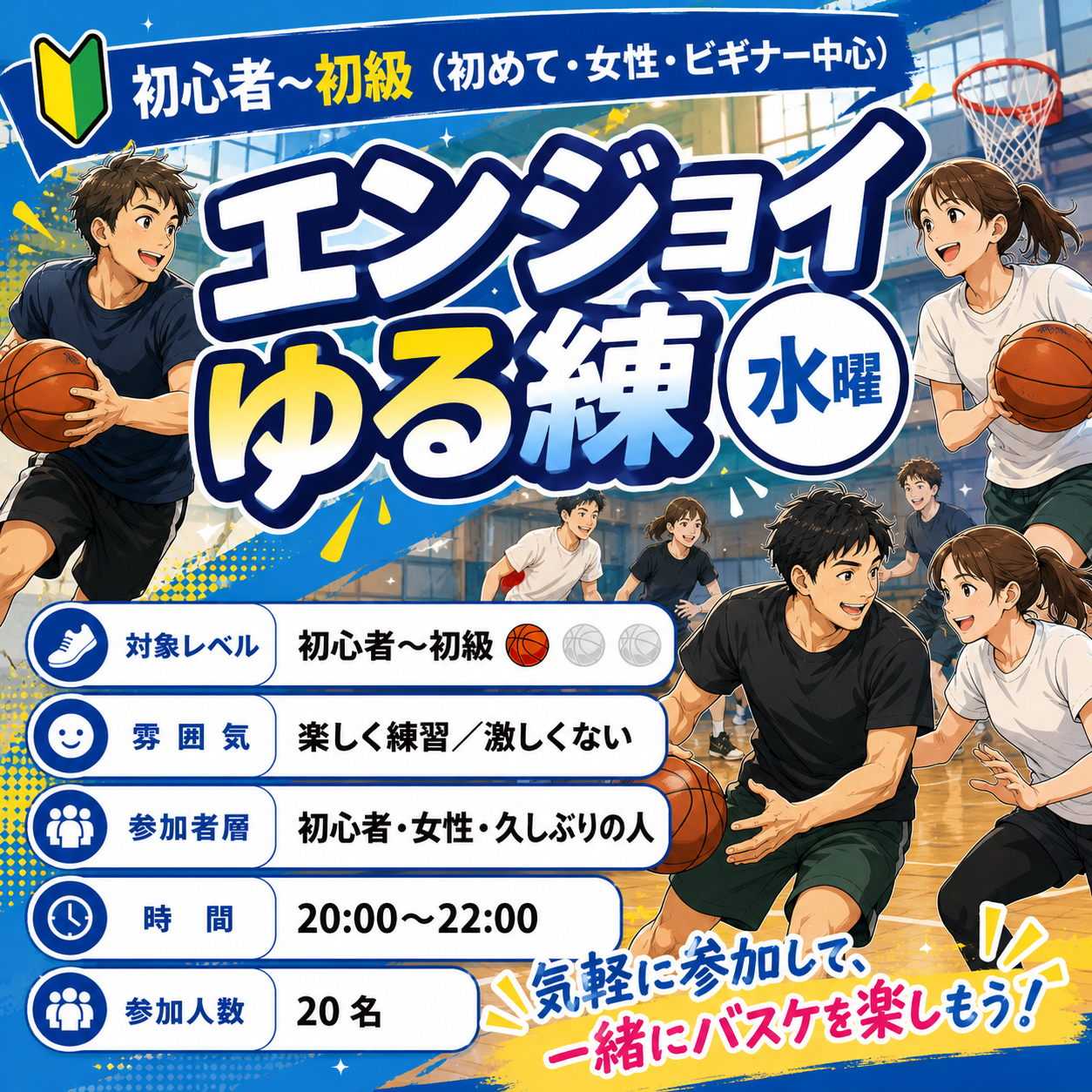 HOOP7東大阪店 水曜エンジョイゆる練